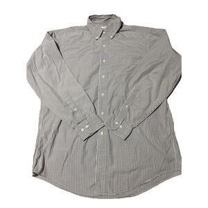 Brooks Brothers Dress Shirt Mens 16 34 35 Purple Check Formal Business Vintage